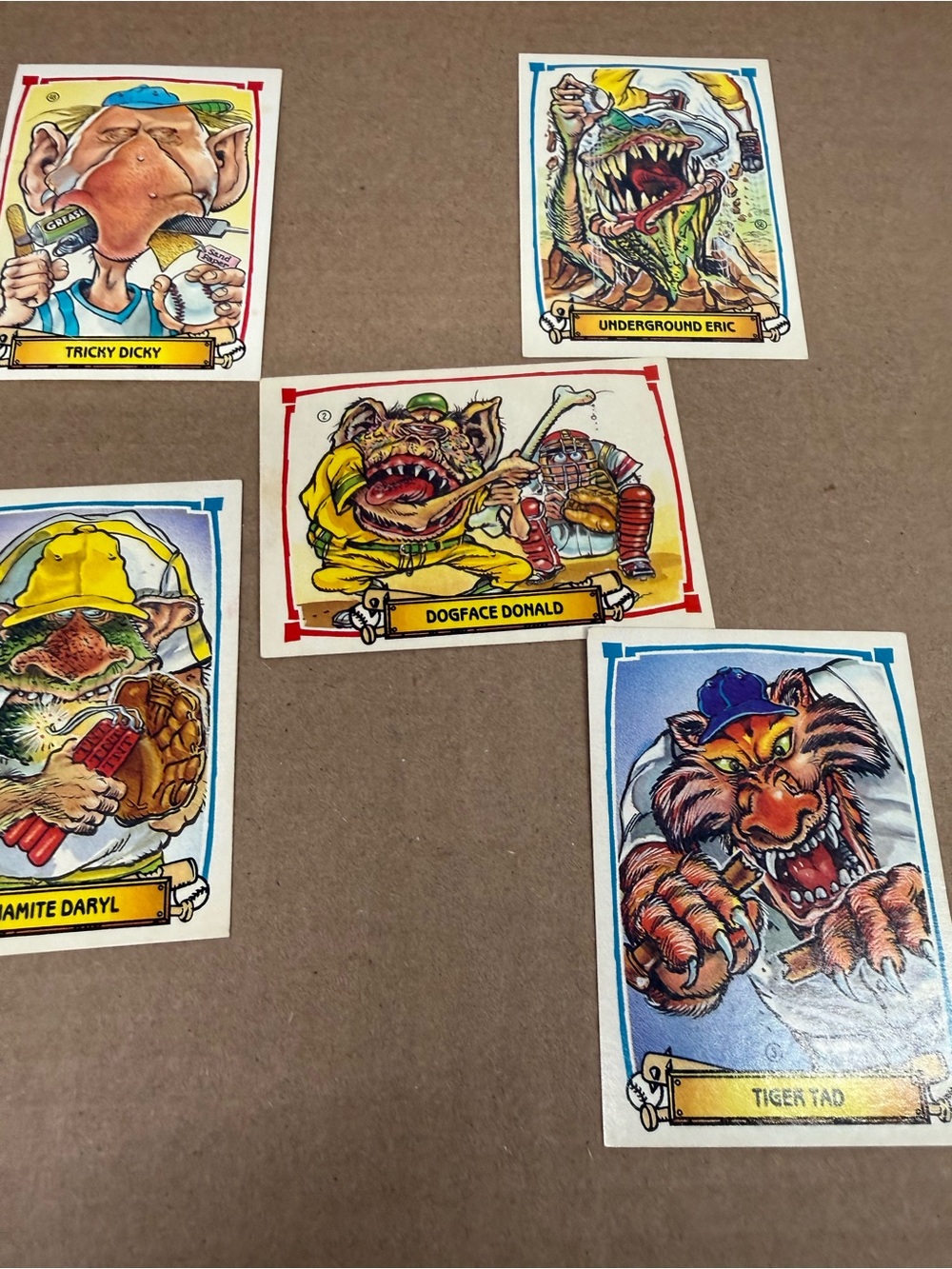 Vintage Monster Trading Card Set - Multi-Color Collectible Cards
